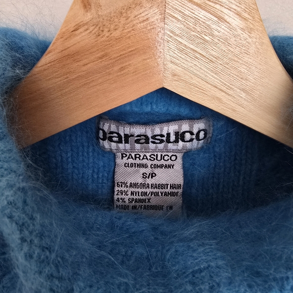 Parasuco Vibrant Blue Cable Knit Sweater Vest - Picture 4 of 6